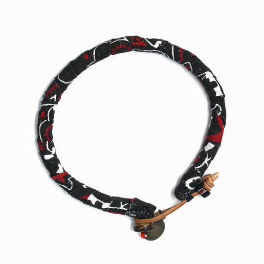 Bandana Bracelet | Black + Red