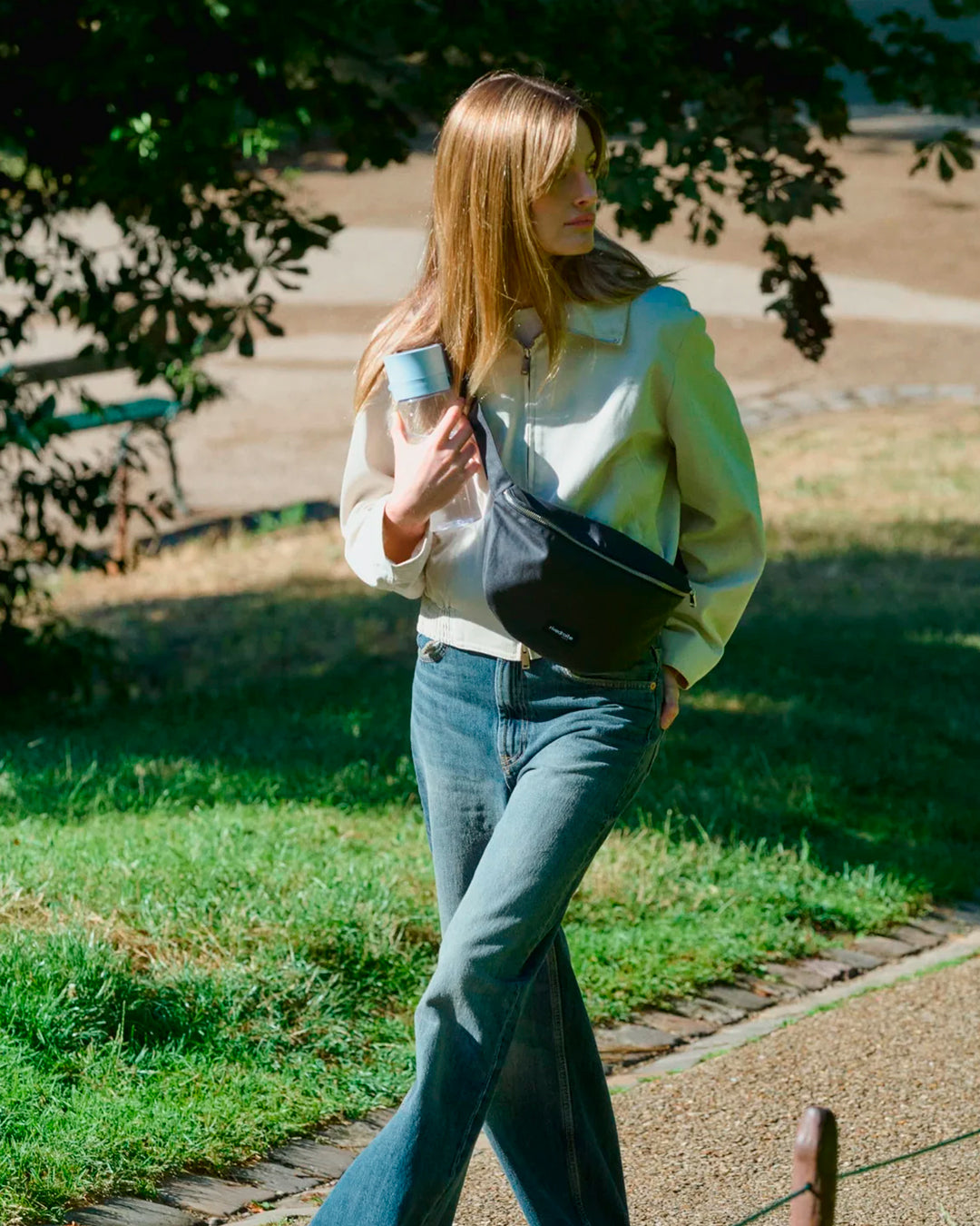 The Custine Belt Bag with an AW26 update - same original size and shape reworked with a waxed finish to give the new season fabric a richer colour and a worn in appearance over time.