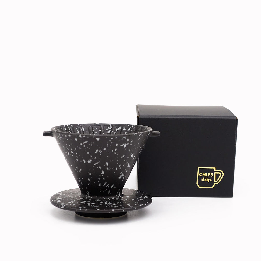 Splash Dripper | 2 Cup Coffee Dripper | Black / White
