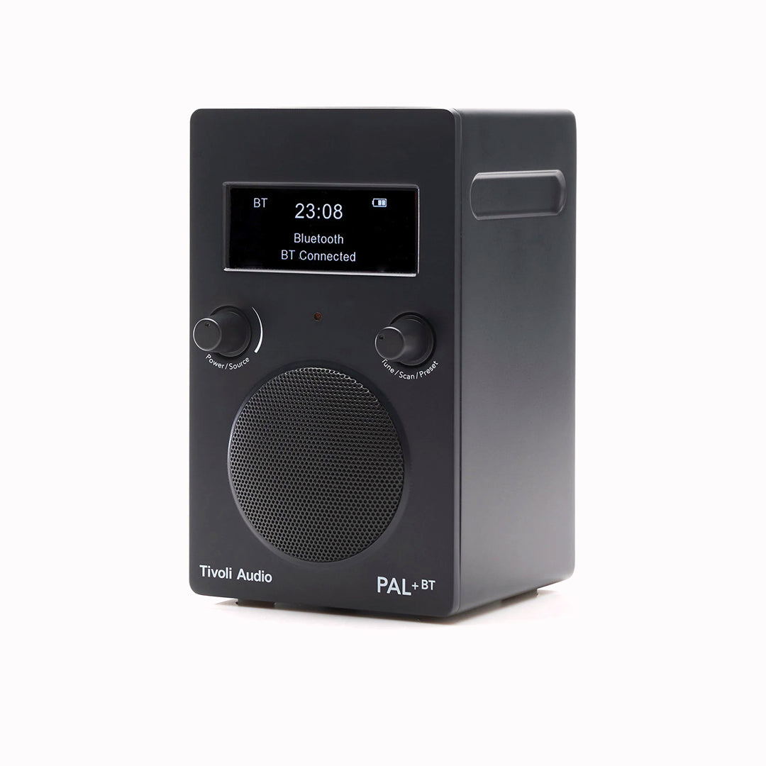 ortable digital radio in a new matte black colourway from Tivoli Audio combining classic design with modern functionality.