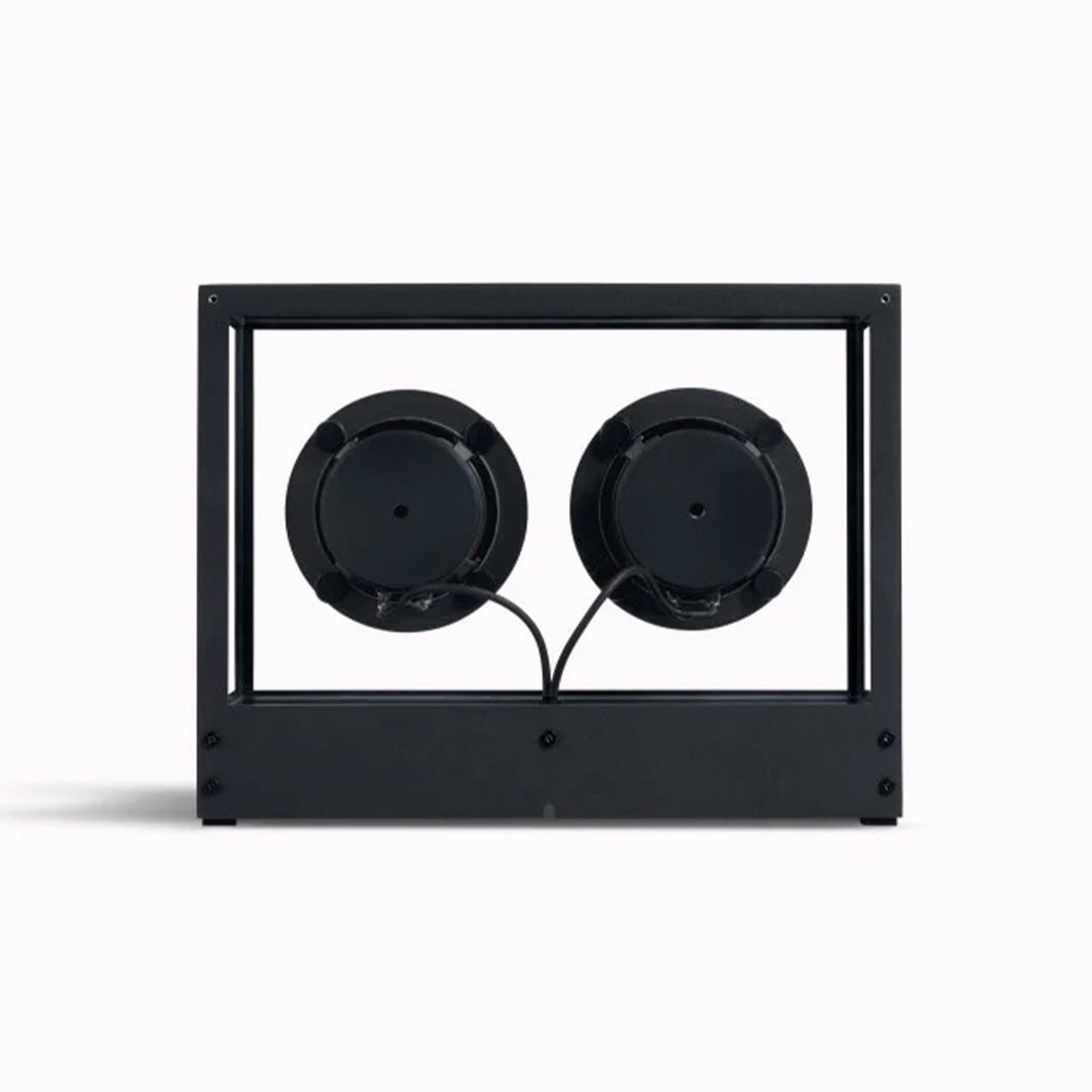 The Transparent Small Transparent Speaker in black is a compact Bluetooth speaker built with the same thinking as good furniture — minimal, functional and made to last.