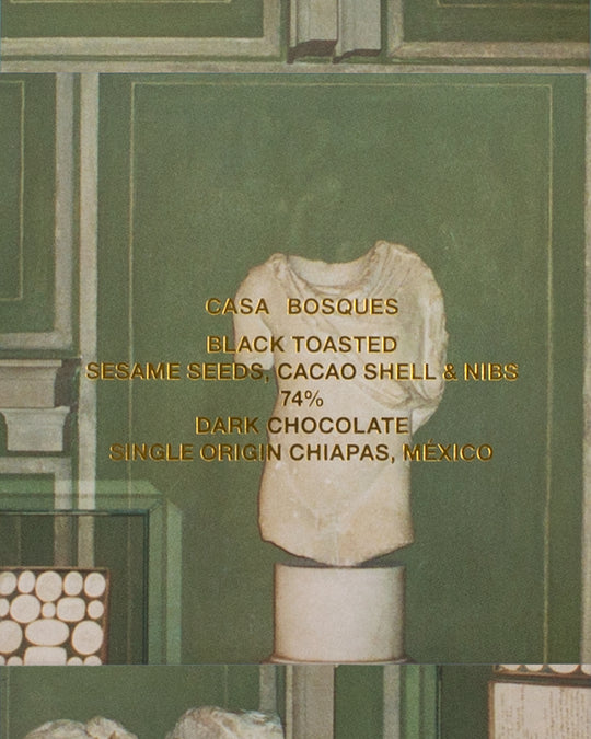 Black Toasted Sesame is an audacious union of dark chocolate and texture: Casa Bosques crafts this bar using every part of the cacao bean