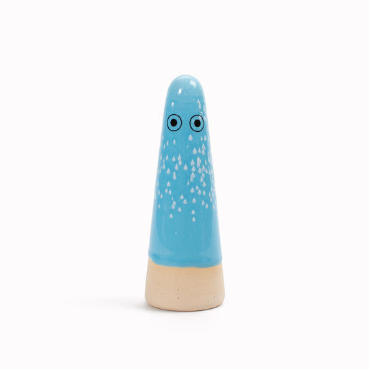 Ghost | Ceramic Figurine | Blue Hues