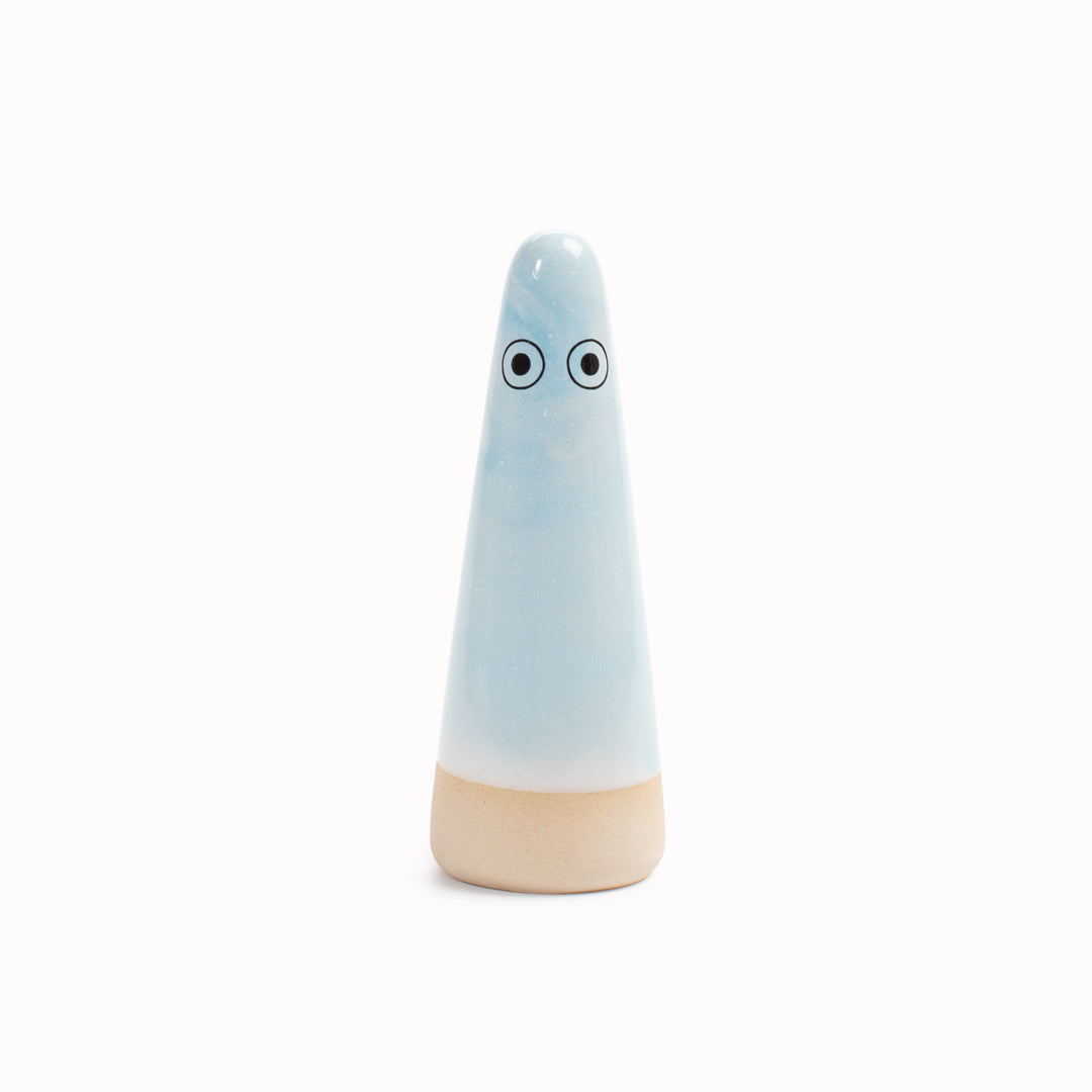 Meet the iconic hand glazed, ceramic Ghost - a personality laden decorative object from Studio Arhoj!
