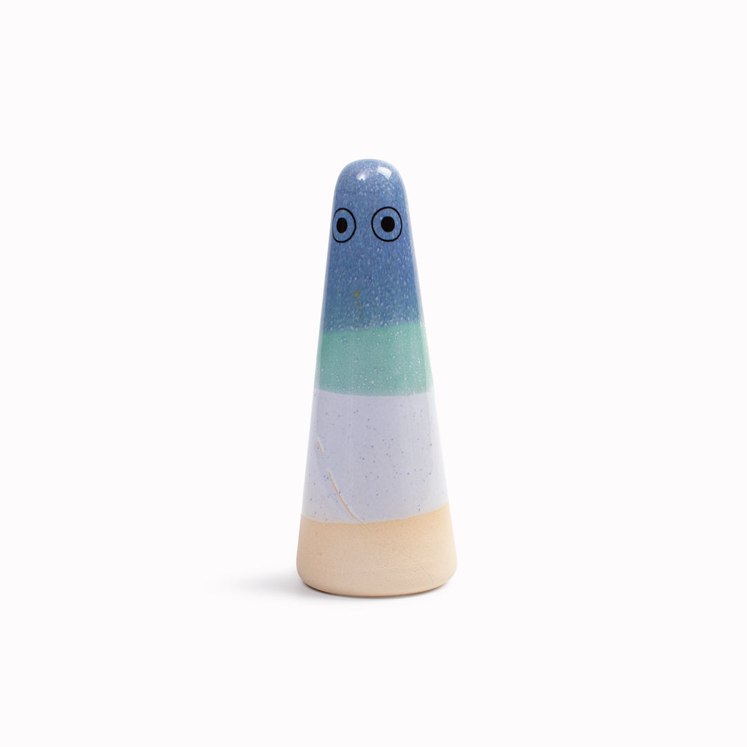 Ghost | Ceramic Figurine | Blue Hues