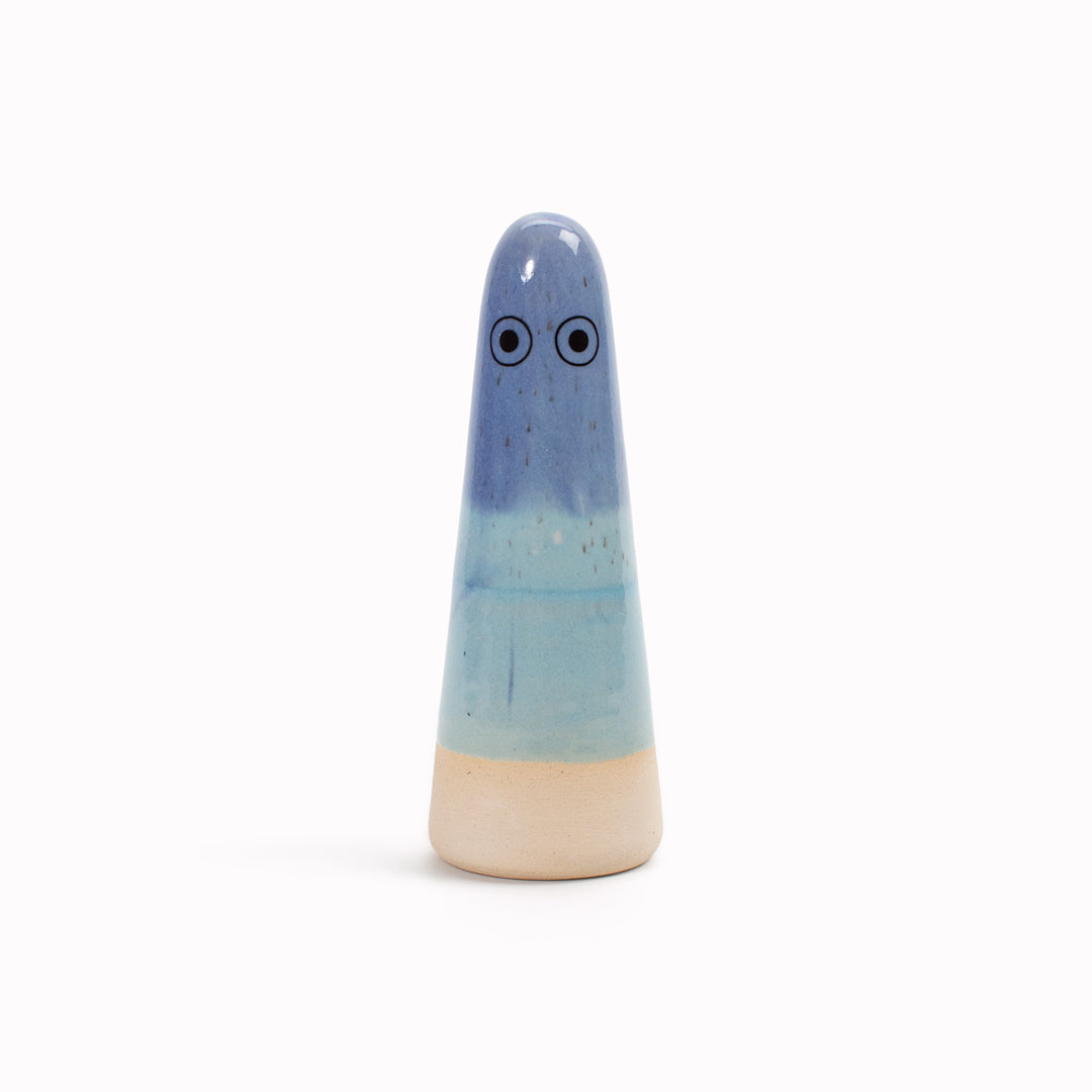Ghost | Ceramic Figurine | Blue Hues