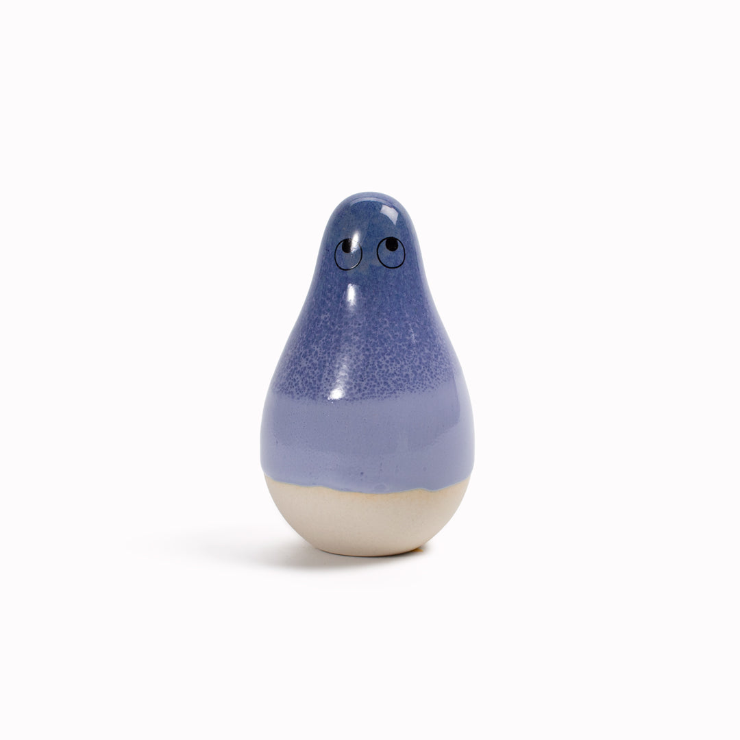 Meet Mini Kayo! Mini Kayo is a pear shaped, hand glazed ceramic figurine created as a close relative of the classic Arhoj Ghost. 