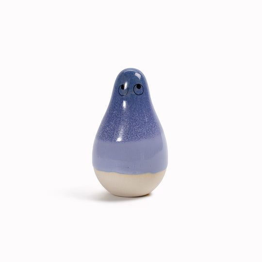 Meet Mini Kayo! Mini Kayo is a pear shaped, hand glazed ceramic figurine created as a close relative of the classic Arhoj Ghost. 