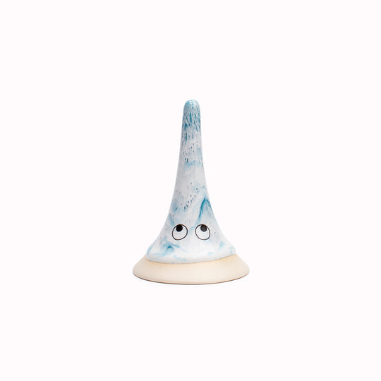 Meet Yoko! Yoko is a wide bottomed, skinny, hand glazed ceramic figurine created as a close relative of the classic Arhoj Ghost. 