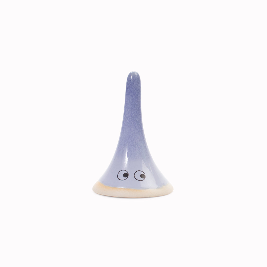 Meet Yoko! Yoko is a wide bottomed, skinny, hand glazed ceramic figurine created as a close relative of the classic Arhoj Ghost.