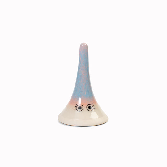 Meet Yoko! Yoko is a wide bottomed, skinny, hand glazed ceramic figurine created as a close relative of the classic Arhoj Ghost.