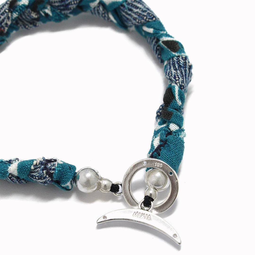 Bandana Bracelet | Blue + Green