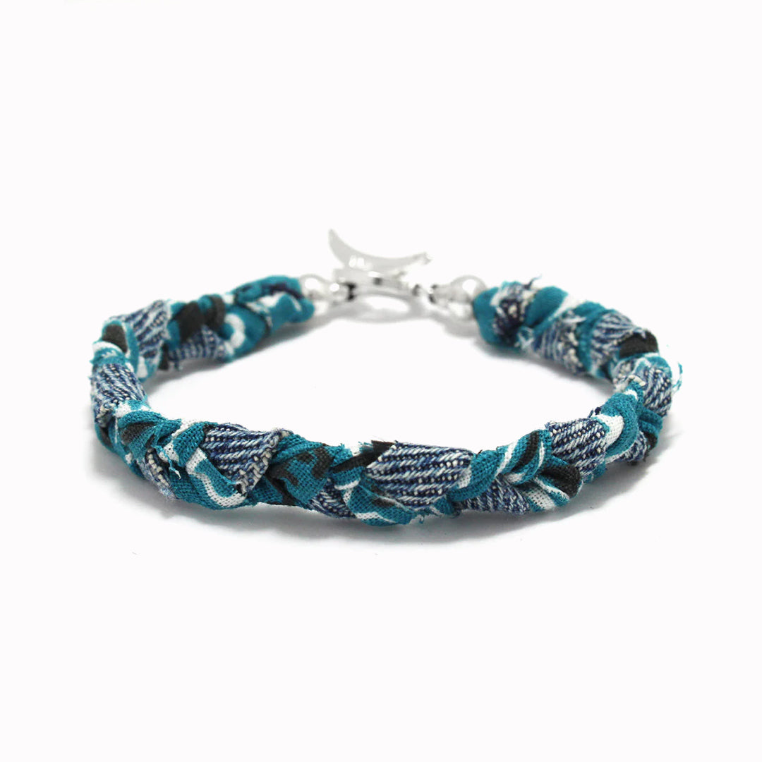 Bandana Bracelet | Blue + Green