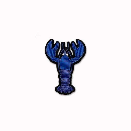 Make a statement with this beautiful Blue Lobster&nbsp;hand embroidered decorative lapel pin by Paris based Macon et Lesquoy - personalise your favourite garments to define your individual style.&nbsp;
