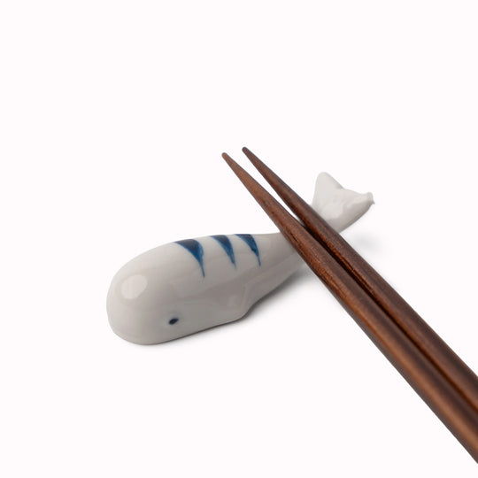Chopstick Rest | Blue Stripe Whale