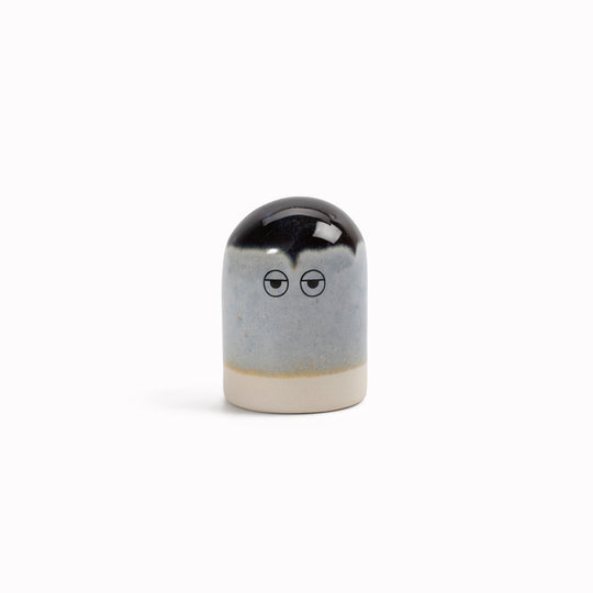 Meet Bobo! Bobo is a small and cute, stretched dome shaped, hand glazed ceramic figurine created as a close relative of the classic Arhoj Ghost.