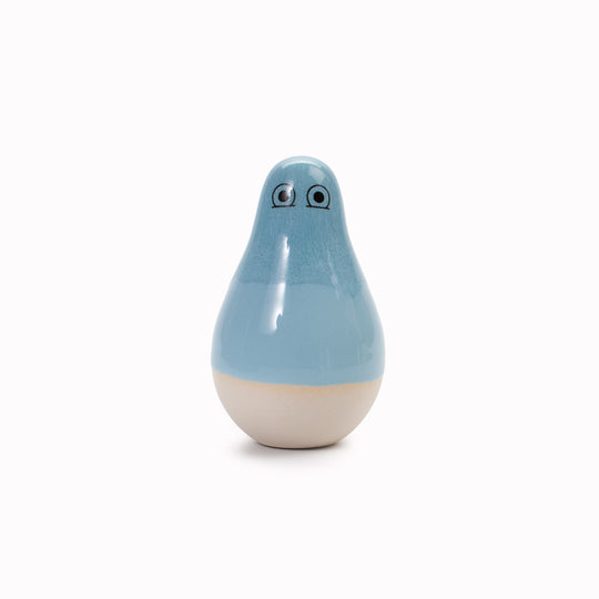 Meet Mini Kayo! Mini Kayo is a pear shaped, hand glazed ceramic figurine created as a close relative of the classic Arhoj Ghost.