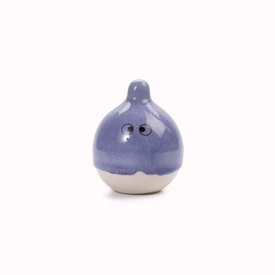 Meet Yoshi! Yoshi is a bubble shaped tiny headed, hand glazed ceramic figurine created as a close relative of the classic Arhoj Ghost.