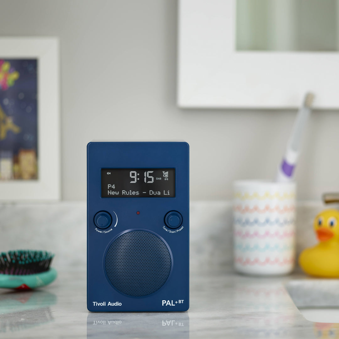 Portable digital radio from Tivoli Audio combining classic design with modern functionality. Engineered for reliability, the PAL+ BT provides versatile audio playback through its high-quality DAB+/FM digital tuner and integrated Bluetooth connectivity.