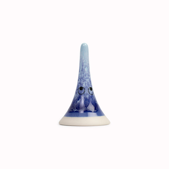 Meet Yoko! Yoko is a wide bottomed, skinny, hand glazed ceramic figurine created as a close relative of the classic Arhoj Ghost.
