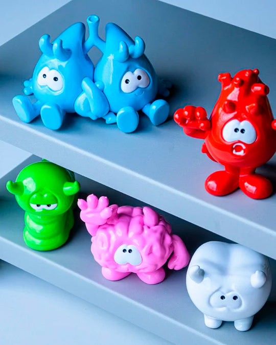 Tiny demons are hiding inside your body. These&nbsp;five little demons are based on parts of the human body (brain, tooth, heart, lungs and intestine.)