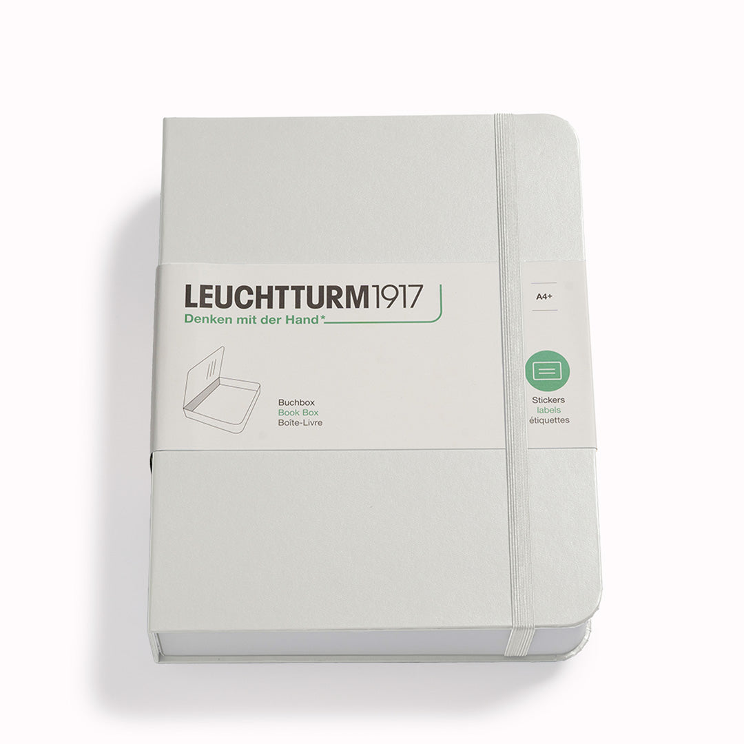 Light Grey - The Leuchtturm1917 book box is a storage box that looks like a book, and will sit happily on your bookshelf!