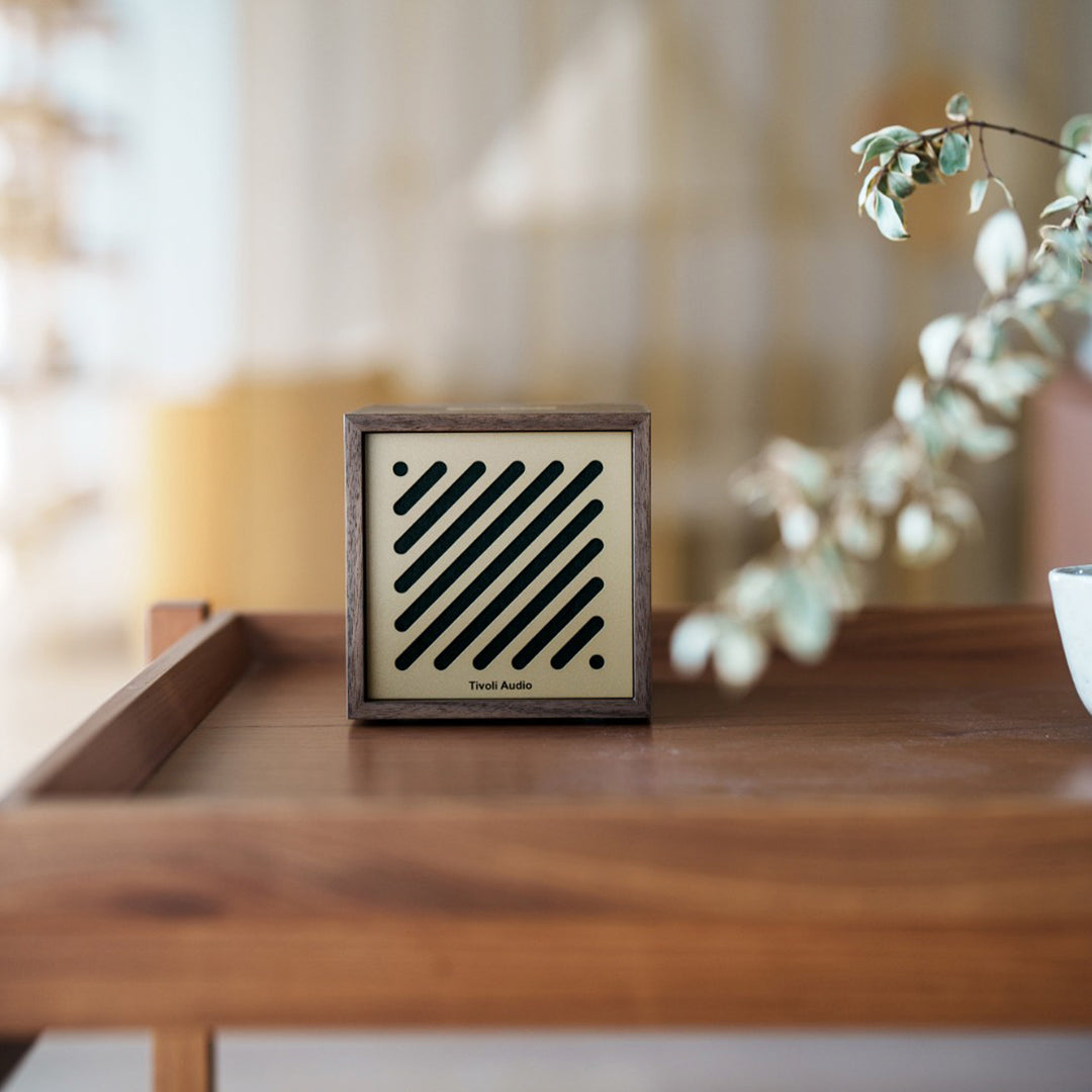 lifestyle - Bluetooth Boutique Speaker shows a refined aesthetic having a minimalist silhouette and compact design.