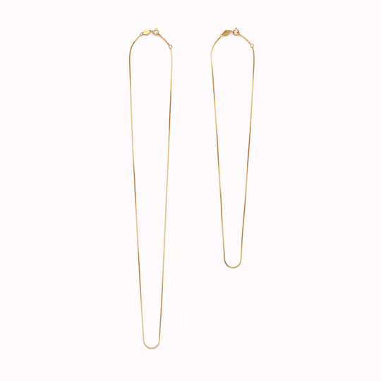 Box Chain Necklace | 18ct Gold Plate | 42cm or 58cm Chain