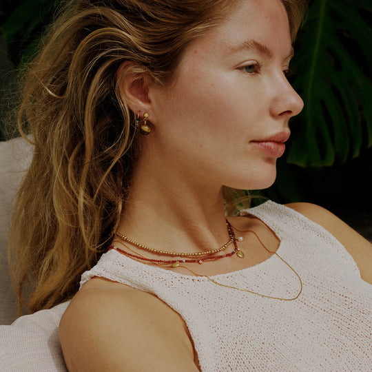 Box Chain Necklace | 18ct Gold Plate | 42cm or 58cm Chain