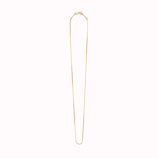 Box Chain Necklace | 18ct Gold Plate | 42cm or 58cm Chain