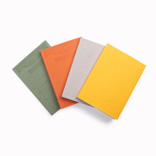 Plain paper Bristol notebook commissioned by USTUDIO from Austrian stationery brand, City Works.