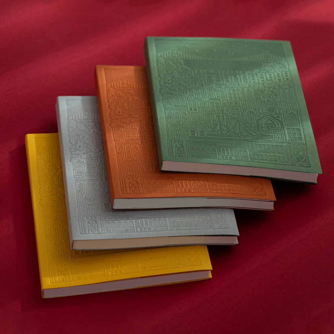 Plain paper Bristol notebook commissioned by USTUDIO from Austrian stationery brand, City Works.
