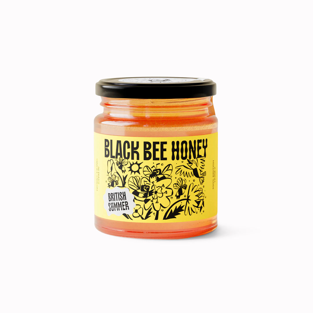 British Summer Honey is a raw, single-source wildflower honey gathered during the summer months