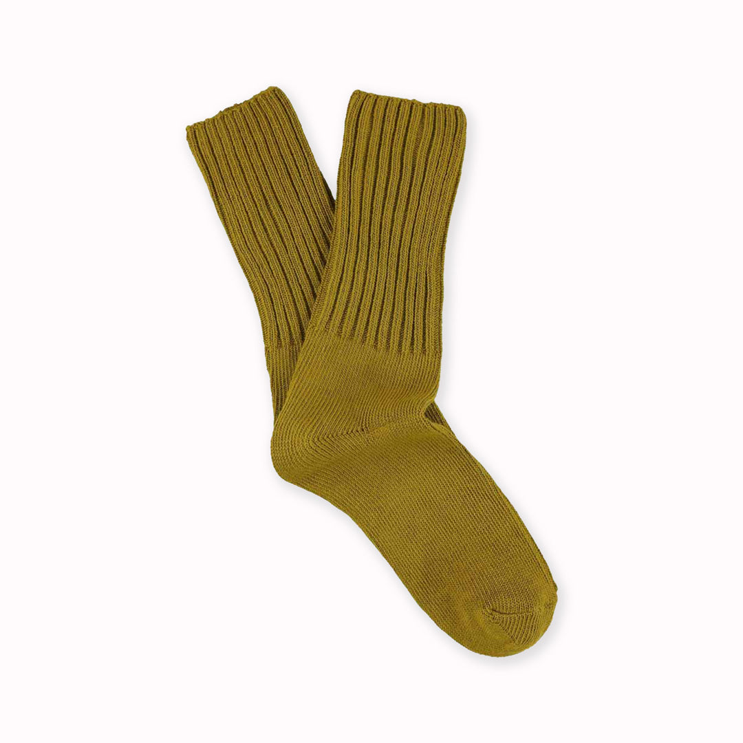 Bronze crew socks by Belgium based Escuyer. These socks are&nbsp;so comfortable! They are made from premium cotton blended with nylon and elastane for durability and stretch.