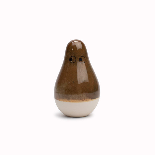 Meet Mini Kayo! Mini Kayo is a pear shaped, hand glazed ceramic figurine created as a close relative of the classic Arhoj Ghost.