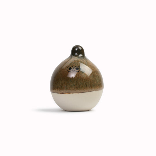 Meet Yoshi!&nbsp;Yoshi is a&nbsp;bubble shaped tiny headed, hand glazed ceramic&nbsp;figurine&nbsp;created as a close relative of the classic Arhoj Ghost.