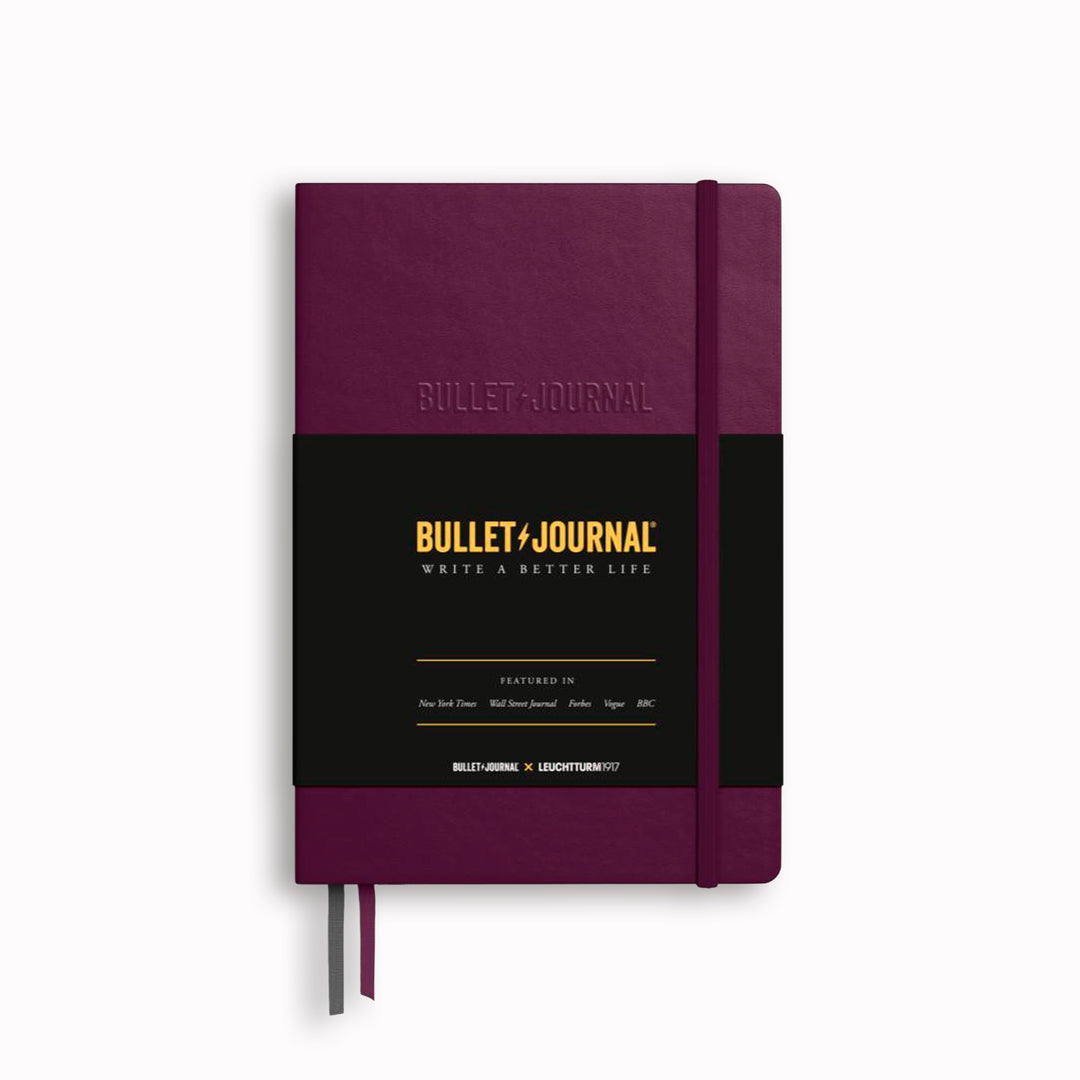 The A5 Bullet Journal Edition 2 features a smooth paper surface with very low transparency. Additionally, the journal includes a detachable Bullet Journal pocket guide, index, future log and 206 numbered pages