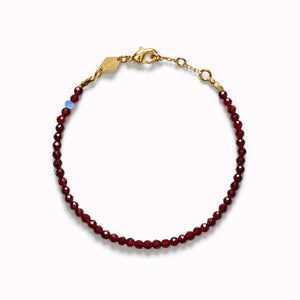 The Tan Line Deep Burgundy bracelet by Anni Lu is a vibrant and playful piece, reflecting the latest fashion colour trends. 