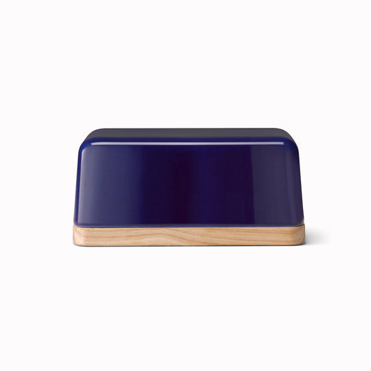 Collective Reversible Butter Dish | Cobalt Blue Porcelain With Ash Lid