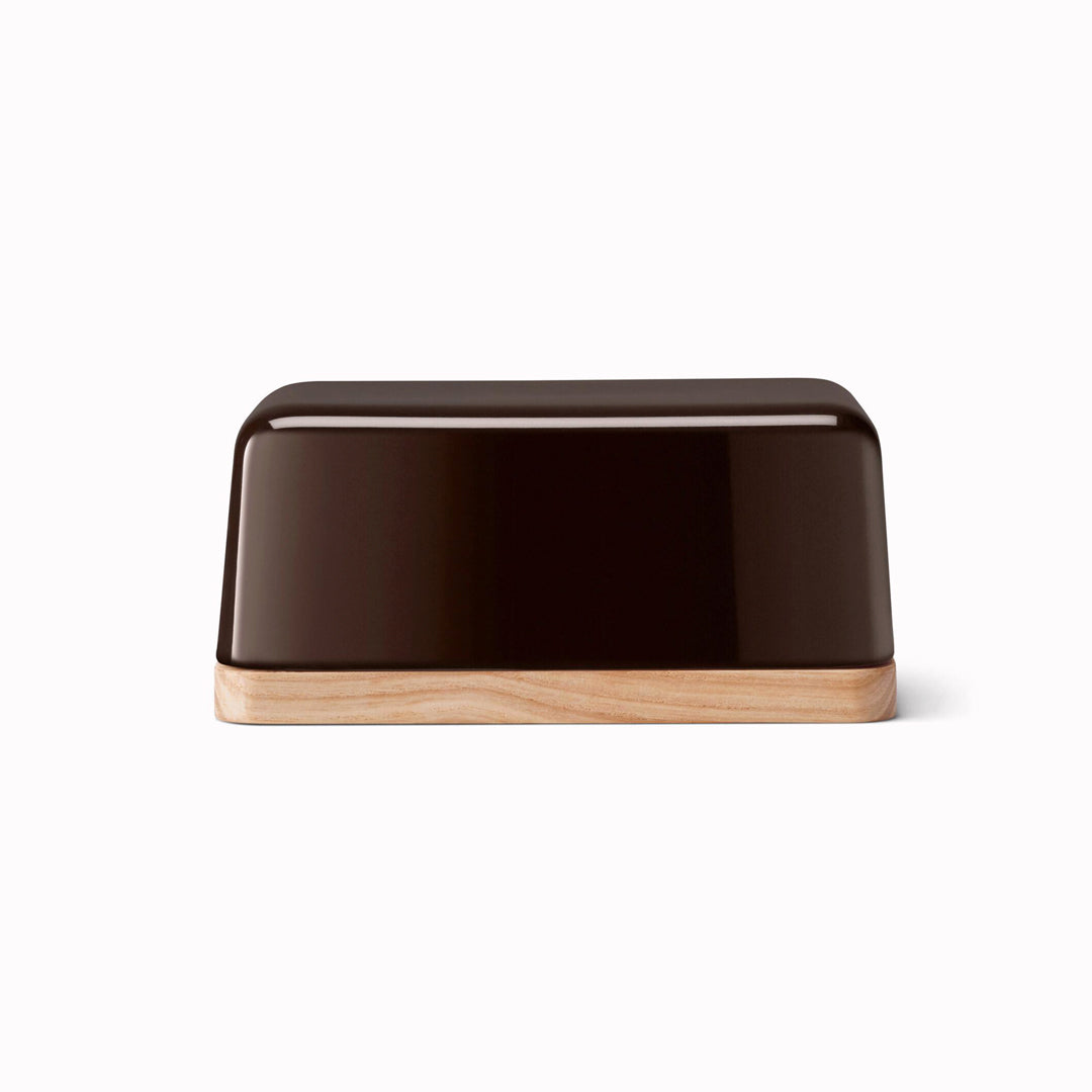 Collective Reversible Butter Dish | Mocha Porcelain With Ash Lid