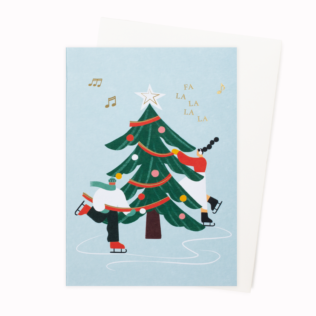 Ice Skaters | Christmas Card | Ana Gaman
