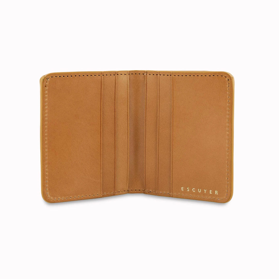 A slim leather wallet from Escuyer. Handmade by Portuguese artisans from leather sourced from a tannery in Tuscany, Italy.&nbsp;
