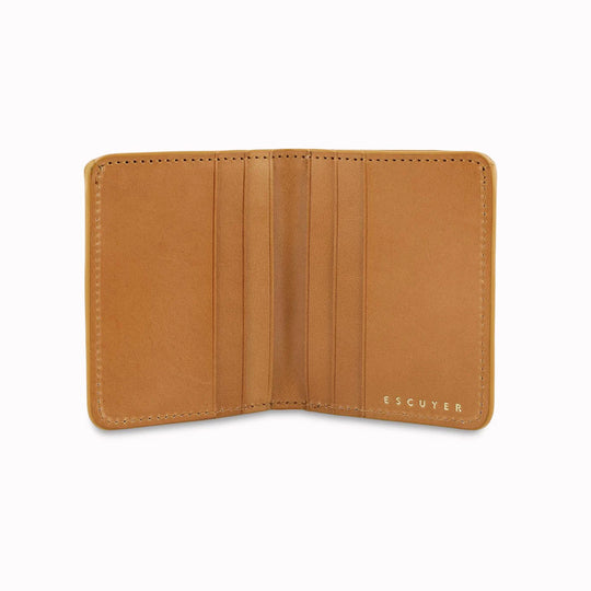 A slim leather wallet from Escuyer. Handmade by Portuguese artisans from leather sourced from a tannery in Tuscany, Italy.&nbsp;