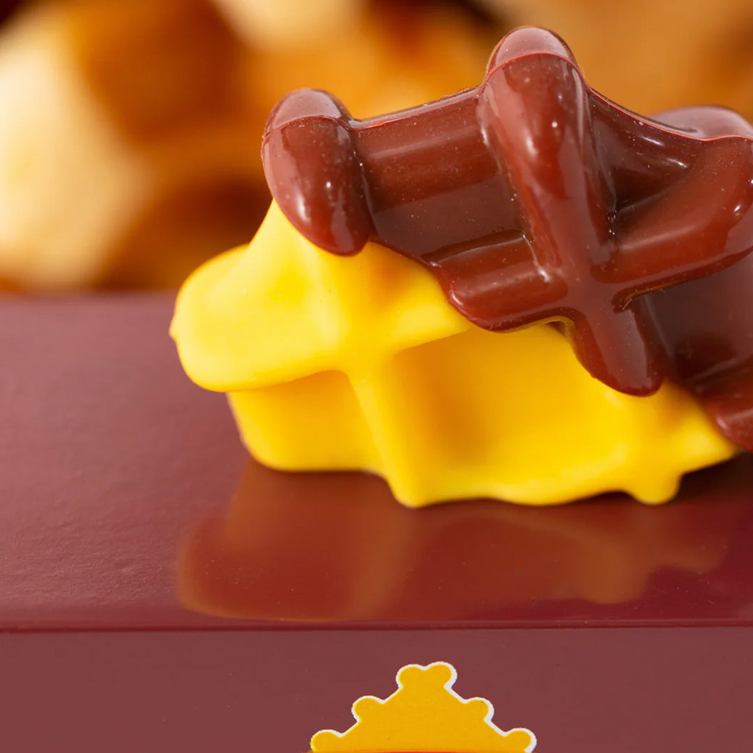 Close up of Rooftop Waffle on the Candylabs Waffle Van Wooden Toy