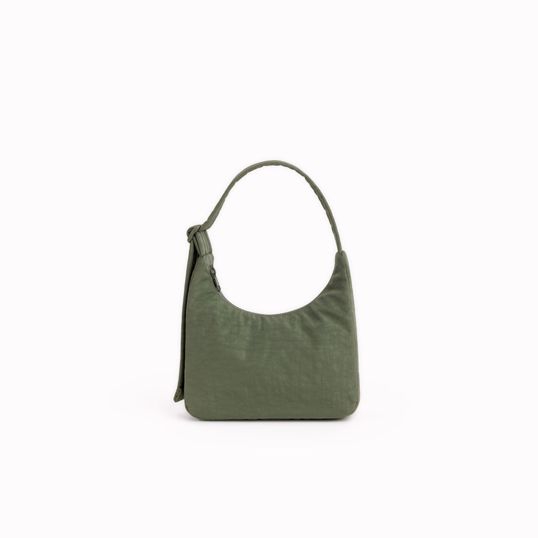 A compact version of BAGGU's signature shoulder bag, finished in a muted Caper colourway. The softly structured shape sits neatly under the arm