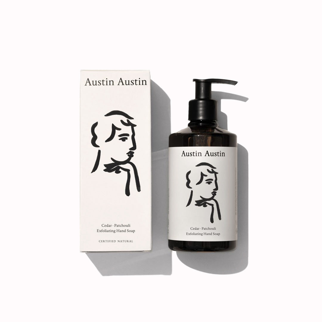 The Austin Austin Cedar &amp; Patchouli Exfoliating Hand Soap is the latest addition to their skincare collection