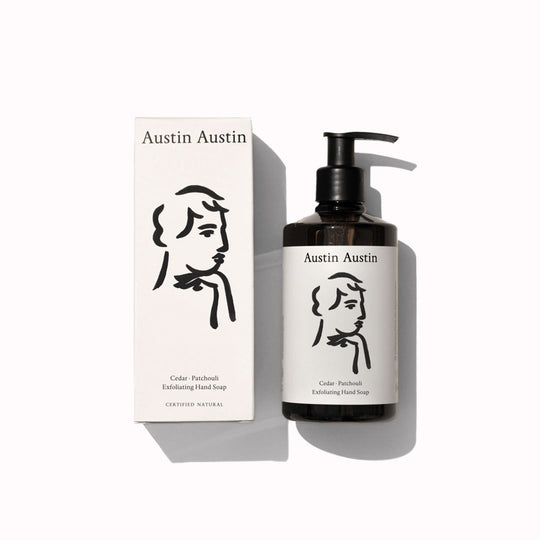 The Austin Austin Cedar &amp; Patchouli Exfoliating Hand Soap is the latest addition to their skincare collection