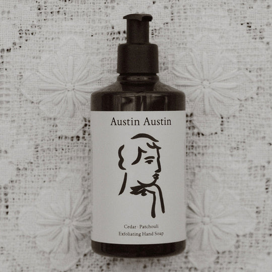 The Austin Austin Cedar &amp; Patchouli Exfoliating Hand Soap is the latest addition to their skincare collection