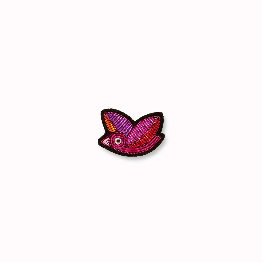 Hand-embroidered Piou Piou / Chick lapel pin by Parisian fashion accessory brand Macon et Lesquoy. Taken from their Parade Collection featuring a diverse range of designs