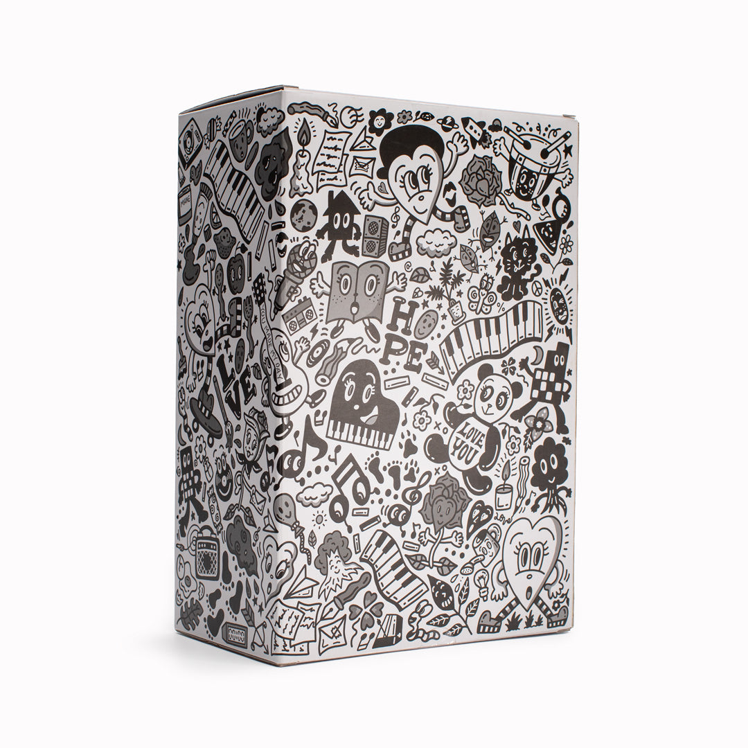 Box Angled - Bearbrick from Medicom. This design is a collaboration with Yuka Chocomoo.